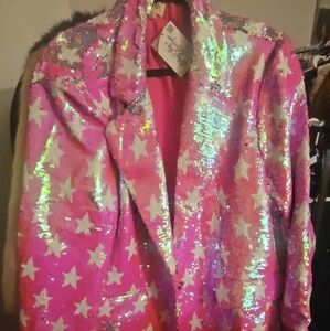 Pink Sequin Star Jacket